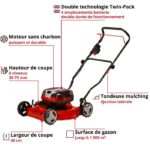 Einhell GE-CM 36/48 Li M-Solo - Tondeuse sans fil, coupe 48 cm, jusqu'à 1400 m², 36 V – Image 2