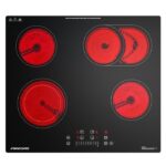 Firegas 4 zones - Plaque vitrocéramique, 4 foyers, 59 cm, 7200 W – Image 2