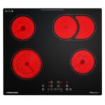 Firegas 4 zones - Plaque vitrocéramique, 4 foyers, 59 cm, 7200 W