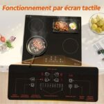 Firegas 4 zones - Plaque vitrocéramique, 4 foyers, 59 cm, 7200 W – Image 5