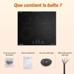 Firegas 4 zones - Plaque vitrocéramique, 4 foyers, 59 cm, 7200 W – Image 6