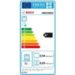 Bosch HBA534BS3 - Four encastrable, 71 L, classe A, 3400 W – Image 4