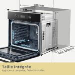Comfee CBO65P90E3-BK - Four encastrable, 65 L, classe A, 3200 W – Image 3