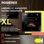 Rosieres RFC31P5874IP - Four vapeur encastrable, classe A, 2400 W – Image 2