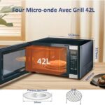 Smad multifonction - Micro-ondes combiné, 42 L, 1100 W – Image 2