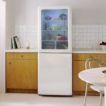 Create Retro Knock Knock 401L - Réfrigérateur combiné, 401 L, classe E, No Frost
