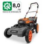 Fuxtec FX-E2RM46PROSET - Tondeuse sans fil, coupe 46 cm, jusqu'à 500 m²