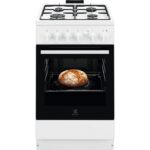 Electrolux inière LKG500013W - Cuisinière mixte, 4 feux, four 59 L