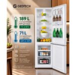 Gedtech GCB262WH - Réfrigérateur combiné, 262 L, classe E – Image 3