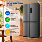 Gedtech GMP600IX - Réfrigérateur multi-portes, 600 L, No Frost – Image 2