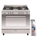 Glem Piano de cuisson 5 - Cuisinière à gaz, 5 feux, 90 cm