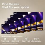 Hisense 85U7DS PRO - Téléviseur Mini LED 85 pouces (216 cm), 4K Ultra HD, VIDAA – Image 3
