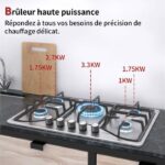 Iseasy 5 Feux - Plaque de cuisson gaz, 5 foyers, 50 cm – Image 2