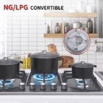 Iseasy 5 Feux - Plaque de cuisson gaz, 5 foyers, 50 cm – Image 6