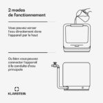 Klarstein - Lave-vaisselle pose libre 44 cm, 58 dB(A) – Image 5