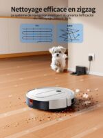 Laresar P10-8000PA-ULTRA-MINCE-AUTO - Aspirateur robot laveur avec station, 8000 Pa, 2600 mAh – Image 5