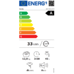Candy GD 412L10-S - Lave-linge 12 kg, 1400 tr/min, classe A – Image 4