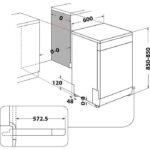 Whirlpool WFC3C42PX - Lave-vaisselle pose libre 60 cm, 14 couverts, 42 dB(A), classe C – Image 5