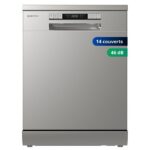Gedtech GLV1446SL - Lave-vaisselle pose libre 60 cm, 14 couverts, 47 dB(A), classe E