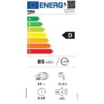 Beko DVN06430W - Lave-vaisselle pose libre 60 cm, 14 couverts, 47 dB(A), classe D – Image 4