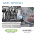 Comfee CDWTT602EWD - Lave-vaisselle pose libre 55 cm, 6 couverts, 47 dB(A), classe D – Image 4