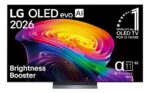 LG OLED65C67LA - Téléviseur OLED evo 65 pouces (164 cm), 4K Ultra HD, webOS