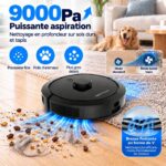 Liectroux G7 4 en 1 - Aspirateur robot laveur, 4000 Pa – Image 5