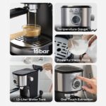 Hibrew Semi-Automatique H5A-Réservoir D'eau - Cafetière, 1,2 L, 1100 W – Image 3