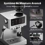 Airmsen avec Broyeur - Machine à expresso avec broyeur, 1,8 L – Image 3