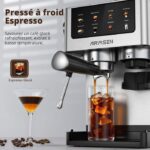 Airmsen avec Broyeur - Machine à expresso avec broyeur, 1,8 L – Image 4