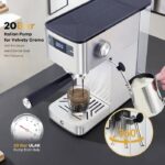 Garvee acier inoxydable - Machine à expresso, 1,4 L, 1450 W – Image 2