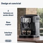 Delonghi ECAM22.140.B - Machine à expresso avec broyeur, 15 bars, 1,8 L, 1450 W – Image 2