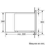 Bosch BFL553MS0 - Micro-ondes encastrable, 25 L, 900 W – Image 2