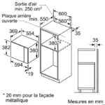 Bosch BFL553MS0 - Micro-ondes encastrable, 25 L, 900 W – Image 4