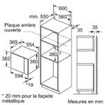 Bosch BFL553MS0 - Micro-ondes encastrable, 25 L, 900 W – Image 5