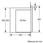 Bosch BFL553MS0 - Micro-ondes encastrable, 25 L, 900 W – Image 7