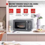 Toshiba MW3-AM25PFI - Micro-ondes pose libre, 25 L, 900 W – Image 2