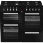 Beko PF335325DB - Cuisinière mixte, 100 cm, classe A