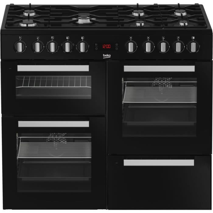piano-de-cuisson-electrique-beko-pf335325db-6.jpg Beko PF335325DB - Cuisinière mixte, 100 cm, classe A – Image 1