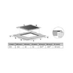 Schneider SCTI630N1S - Plaque à induction, 3 foyers, 65 cm, 7400 W – Image 8