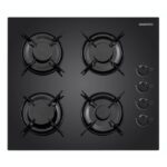 Daewoo BH6GKR40BNL - Plaque de cuisson gaz, 4 foyers, 59,4 cm, 7500 W