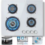 Kichpower 4 Feux Encastrable - Plaque de cuisson gaz, 4 foyers, 58 cm