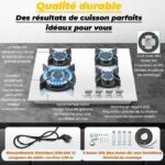 Kichpower 4 Feux Encastrable - Plaque de cuisson gaz, 4 foyers, 58 cm – Image 6