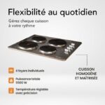 Beldeko Électrique Fonte 4 Feux - Plaque de cuisson, 4 foyers – Image 3