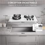 Iseasy 3 Foyers - Plaque de cuisson gaz, 3 foyers, 60 cm – Image 6