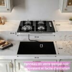 Kichpower encastrable - Plaque de cuisson gaz, 4 foyers, 56 cm – Image 5