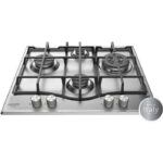 Hotpoint PCN 641 T/IX/HA - Plaque de cuisson gaz, 4 foyers, 60 cm