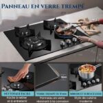 Topstrong 4 Feux Encastrable - Plaque de cuisson gaz, 4 foyers, 58 cm – Image 3