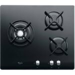 Whirlpool AKT404NB - Plaque de cuisson gaz, 3 foyers, 59 cm – Image 2