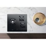 Whirlpool AKT404NB - Plaque de cuisson gaz, 3 foyers, 59 cm – Image 6